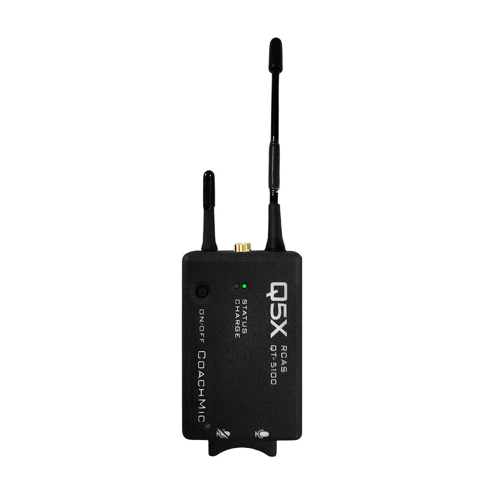 Q5x QT-5100 CoachMic - Compact Bodypack Wireless Transmitter with Mute Switch (600 - 700 MHz)