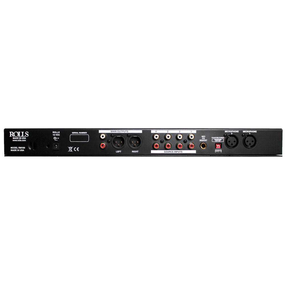 Rolls RM169 Install Audio Mixer with Bluetooth