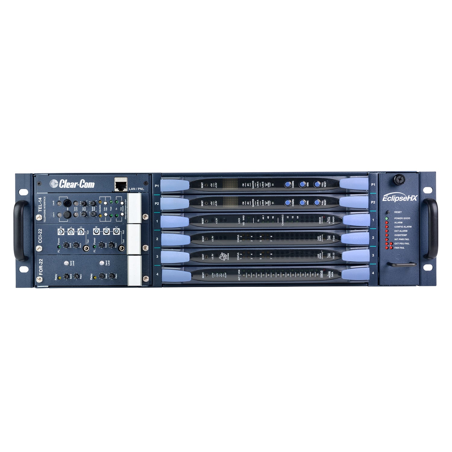 Clear-Com ECLIPSE-HX-DELTA-0P - Eclipse HX Delta Modular Intercom Frame (0 Analog Ports / 2 CPU)