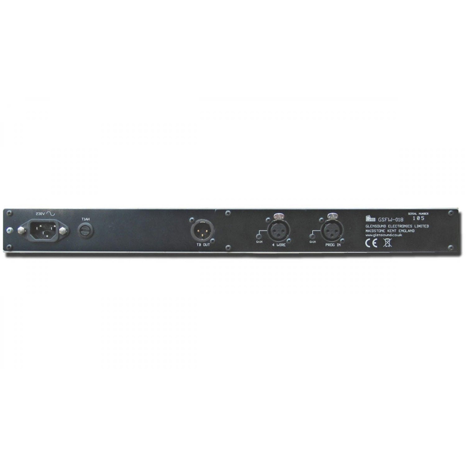 Glensound GS-FW018 - Single Channel Four Wire Subrack With IFB