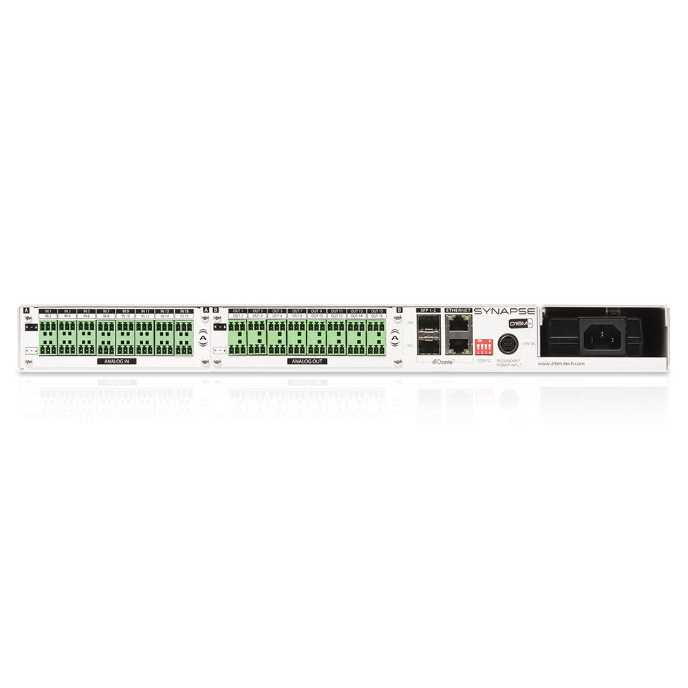 Attero Tech by QSC Synapse D16Mio - Dante / AES67 Networked Audio Interface