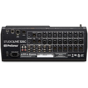 PreSonus StudioLive 32SC - Compact 32-channel/26-bus digital mixer with AVB networking and dual-core FLEX DSP Engine