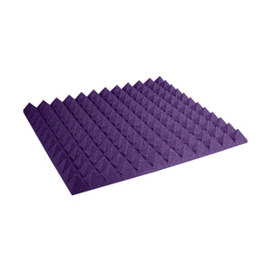 Auralex 2" StudioFoam Pyramid - 2x2 Foot Absorption Panel (Purple / Box of 12)