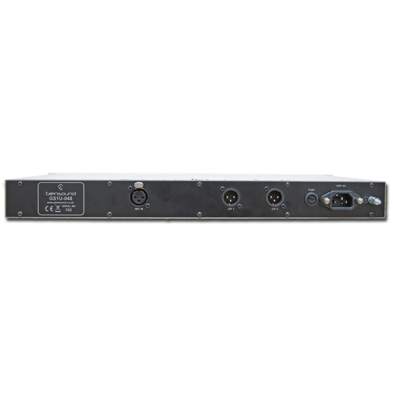 Glensound GS-1U048 - Single Rack Mount Mic Amp