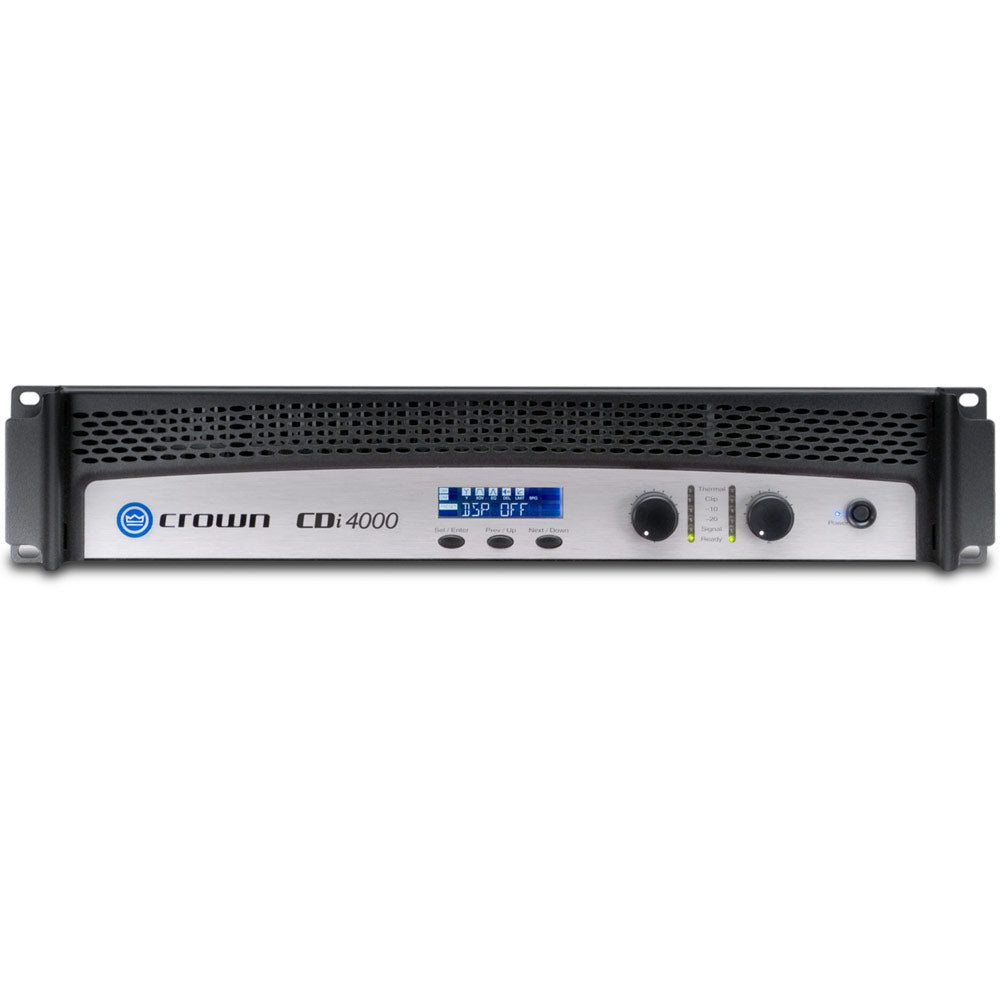 Crown CDI 4000 Solid State Two-channel Power Amplifier with EQ & Delay (1200W per channel @ 4 Ohms)