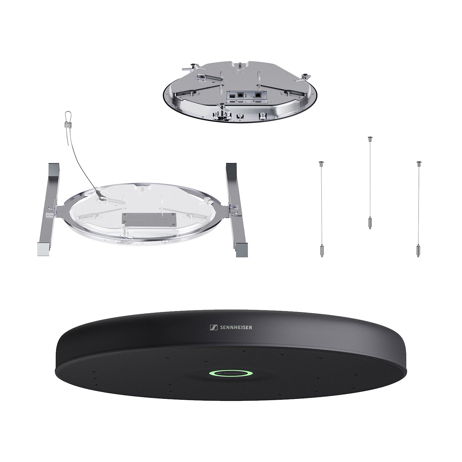 Sennheiser TCC M-F-B - TeamConnect Ceiling Medium Conferencing Array (Black / Flush Mount)