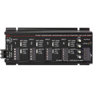 RDL FP-MX4 4 Mic or Line Input Mixer - Mic and Line Out