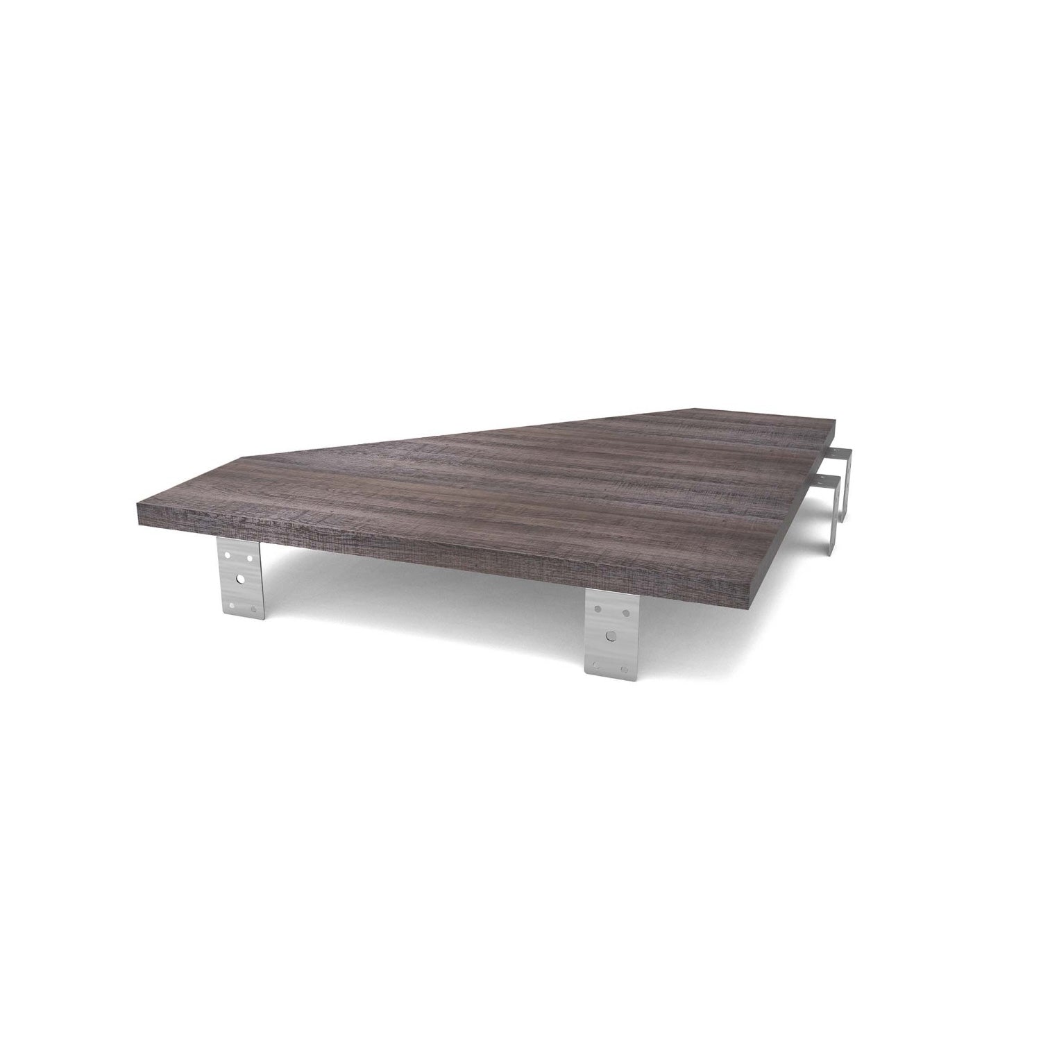Glorious Modular Side Rack Adapter - Desk Plate for Sound Desk or Workbench Series (Walnut)