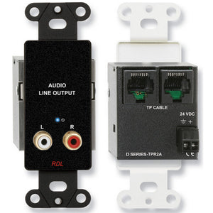 RDL DB-TPR2A Decora Mount Active Format-A Receiver - RCA Output (Black)