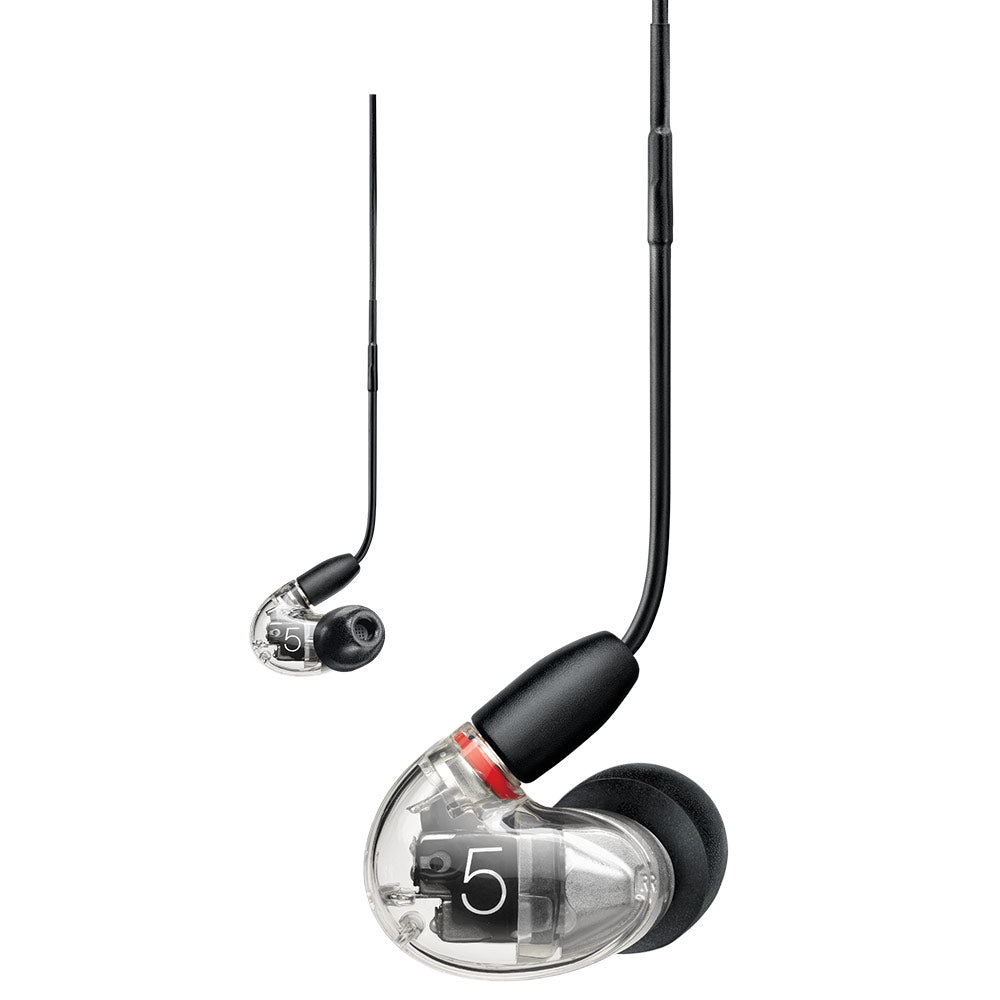 Shure SE53BA AIONIC 5 Sound Isolating Earphones with Universal Cable (Clear)