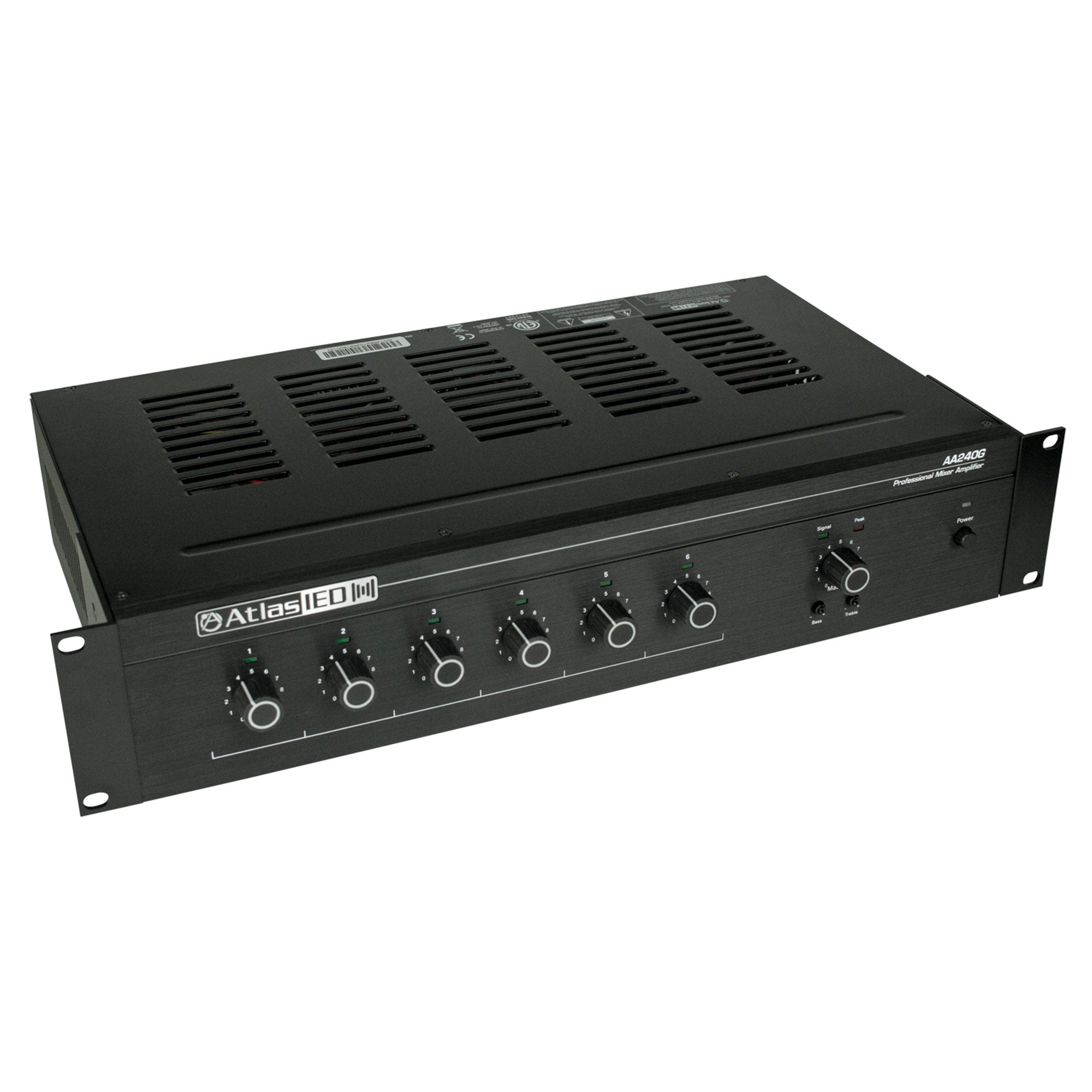 AtlasIED AA240G - 6-Input 240-Watt Multi-Load Mixer Amplifier