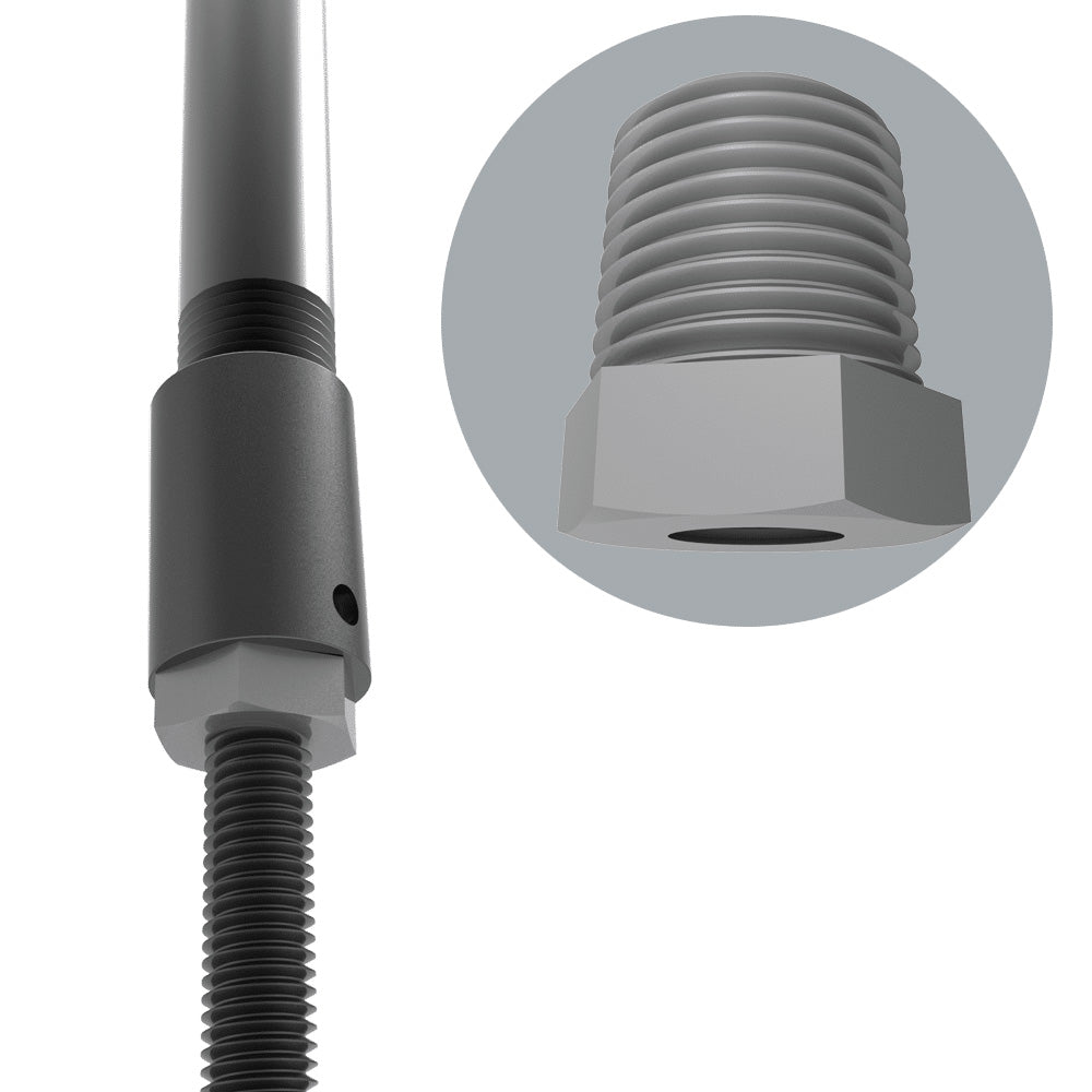 Adaptive Technologies PIPE-514-513-PR - 1/2-Inch Threaded Pipe to 1/2-Inch Threaded Rod Coupler