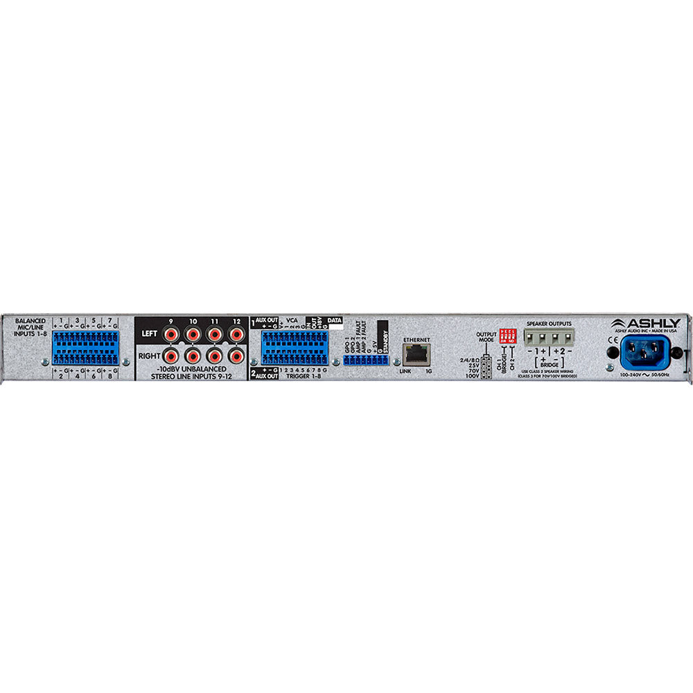 Ashly Audio mXa 1502 - 8-Input 2-Output Mixer Amplifier