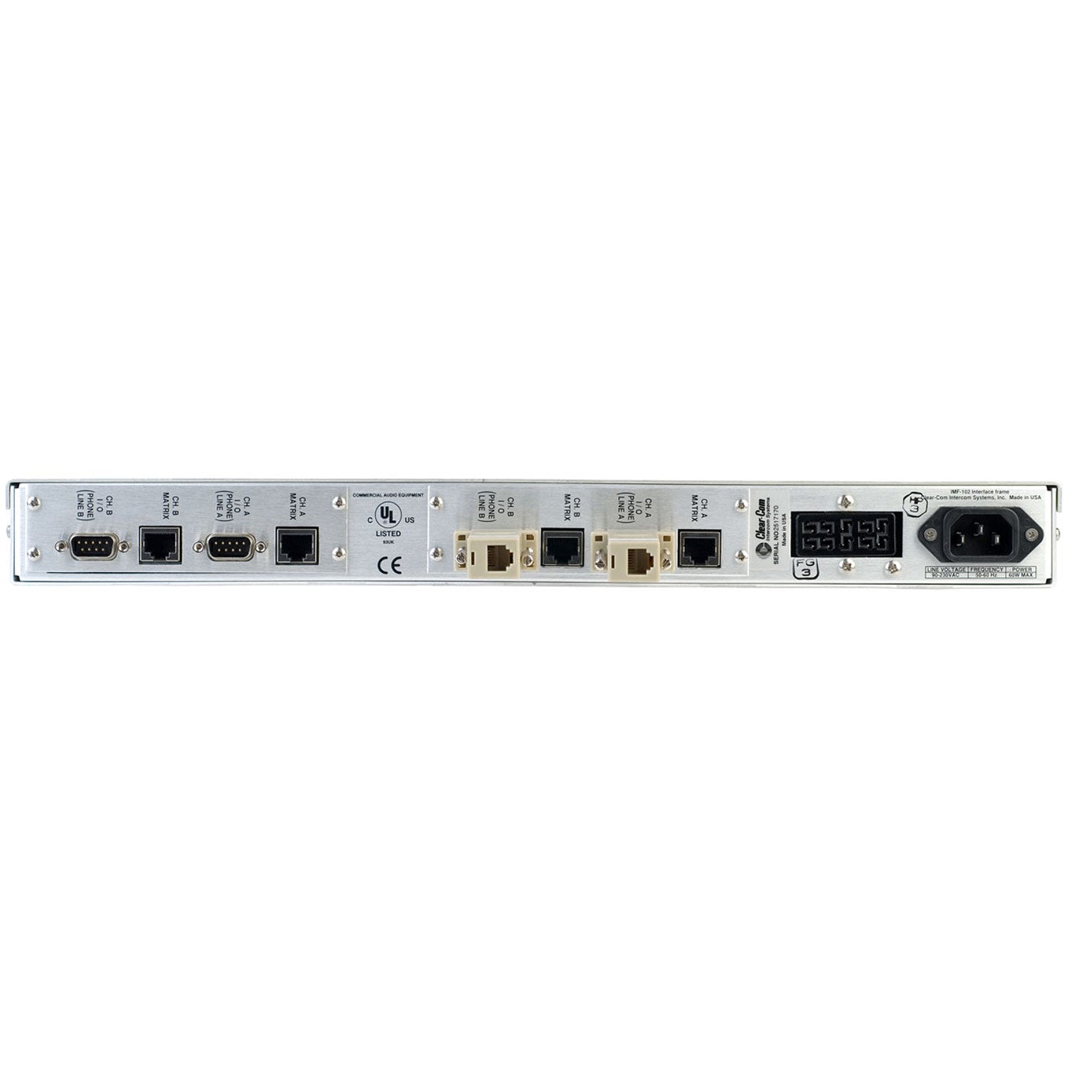 Clear-Com IMF-102 - Interface Module Frame for Eclipse Digital Intercom