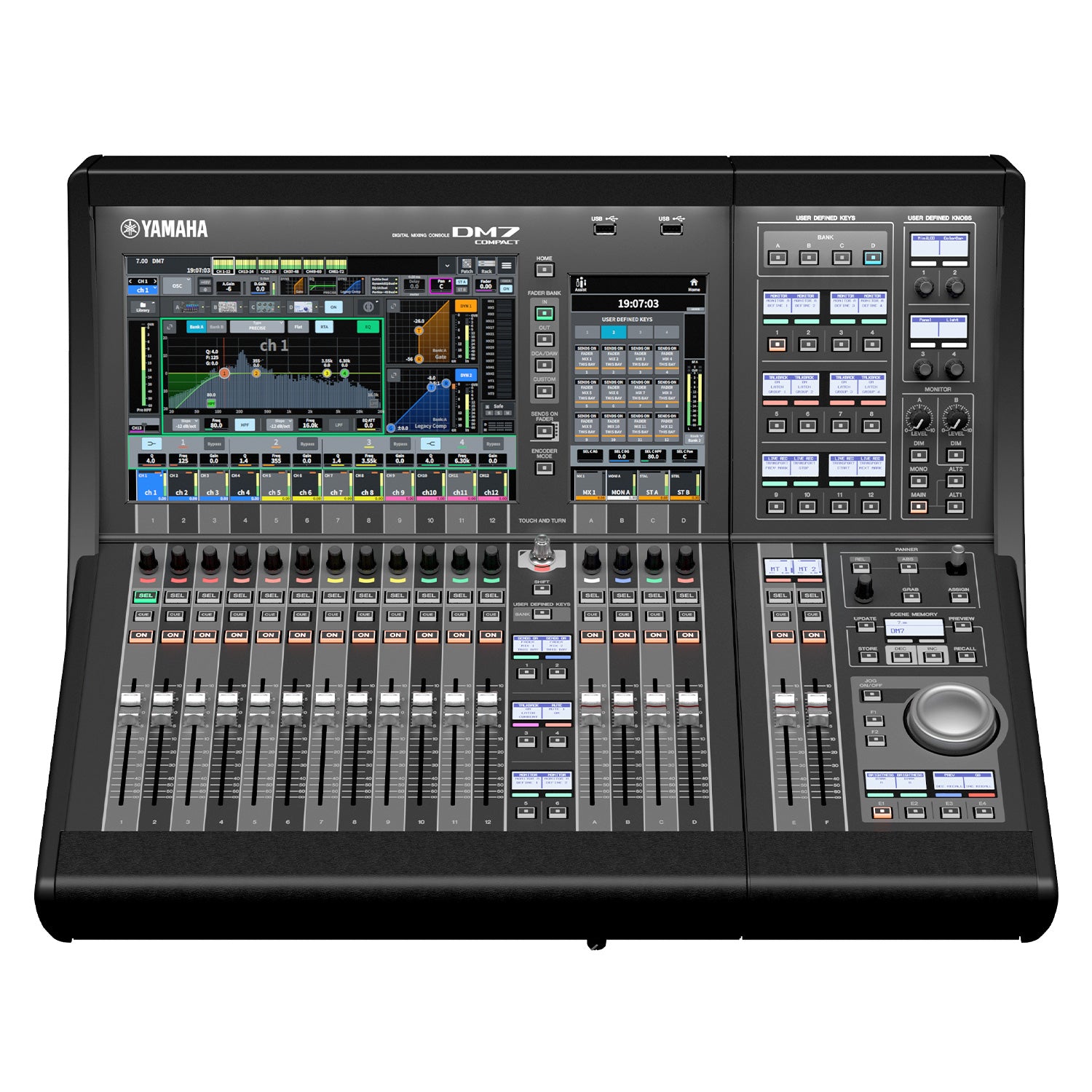 Yamaha DM7 Compact EX - 72-Channel Digital Mixing Console with Expande