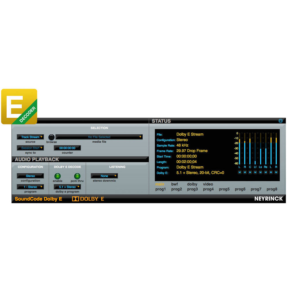 Neyrinck SoundCode for Dolby E Decoder for Pro Tools