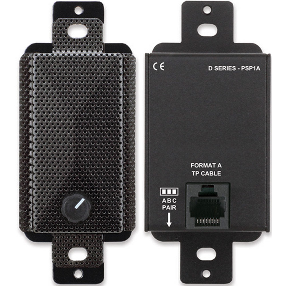 RDL DB-PSP1A Decora Mount Format-A Active Loudspeaker (Black)