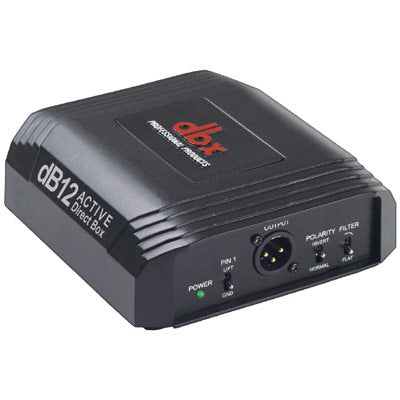 DBX DB12 Active Direct Box : 3 Way DB Pad Switch, Gold Plated Neutrik Connectors + 48V Phantom Power