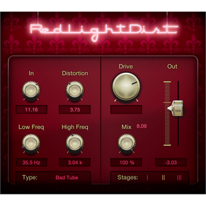 Presonus Red Light Distortion - Analog Distortion Effect Plugin (VST/AU/AAX)