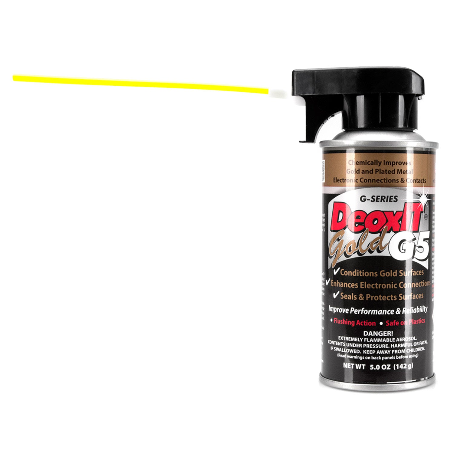 Hosa G5S-6 CAIG DeoxIT GOLD Contact Enhancer 5% Spray, 5 oz