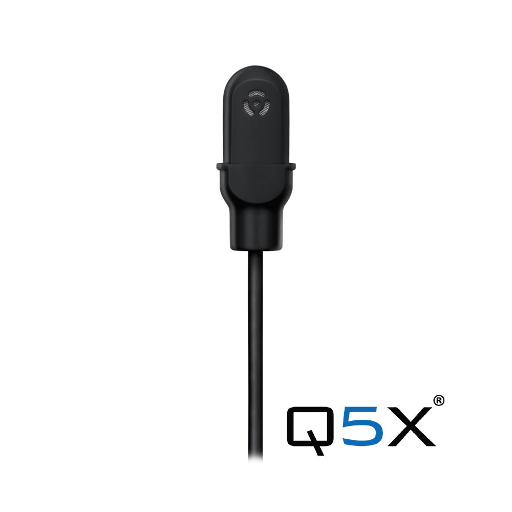 Q5x DuraPlex - Shure Omni Lavalier Microphone with 1-Pin Lemo Connector (Black)