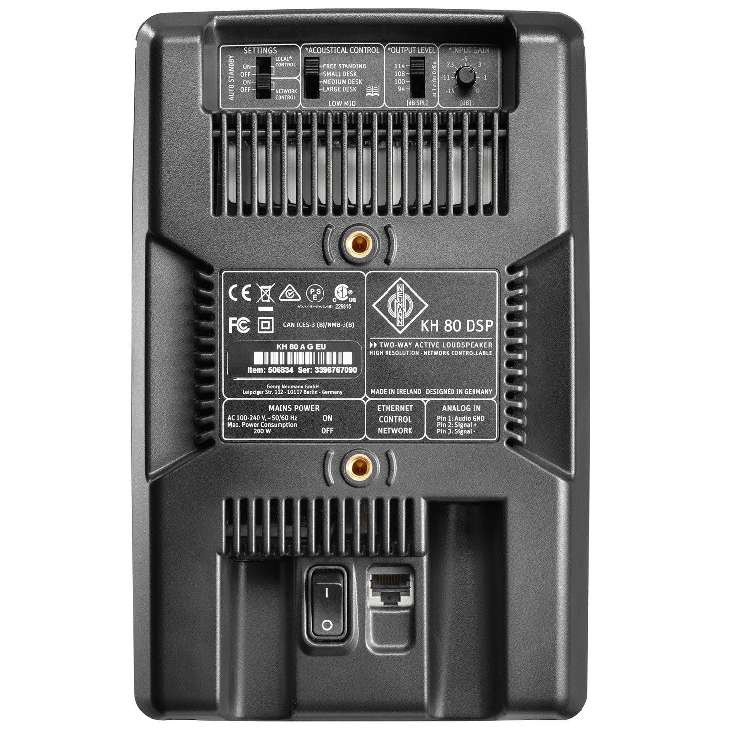 Neumann KH 80 DSP A G 4" Active DSP Studio Monitor