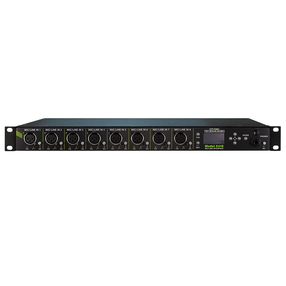 Studio Technologies Model 5418 8-Channel Mic/Line to Dante Interface