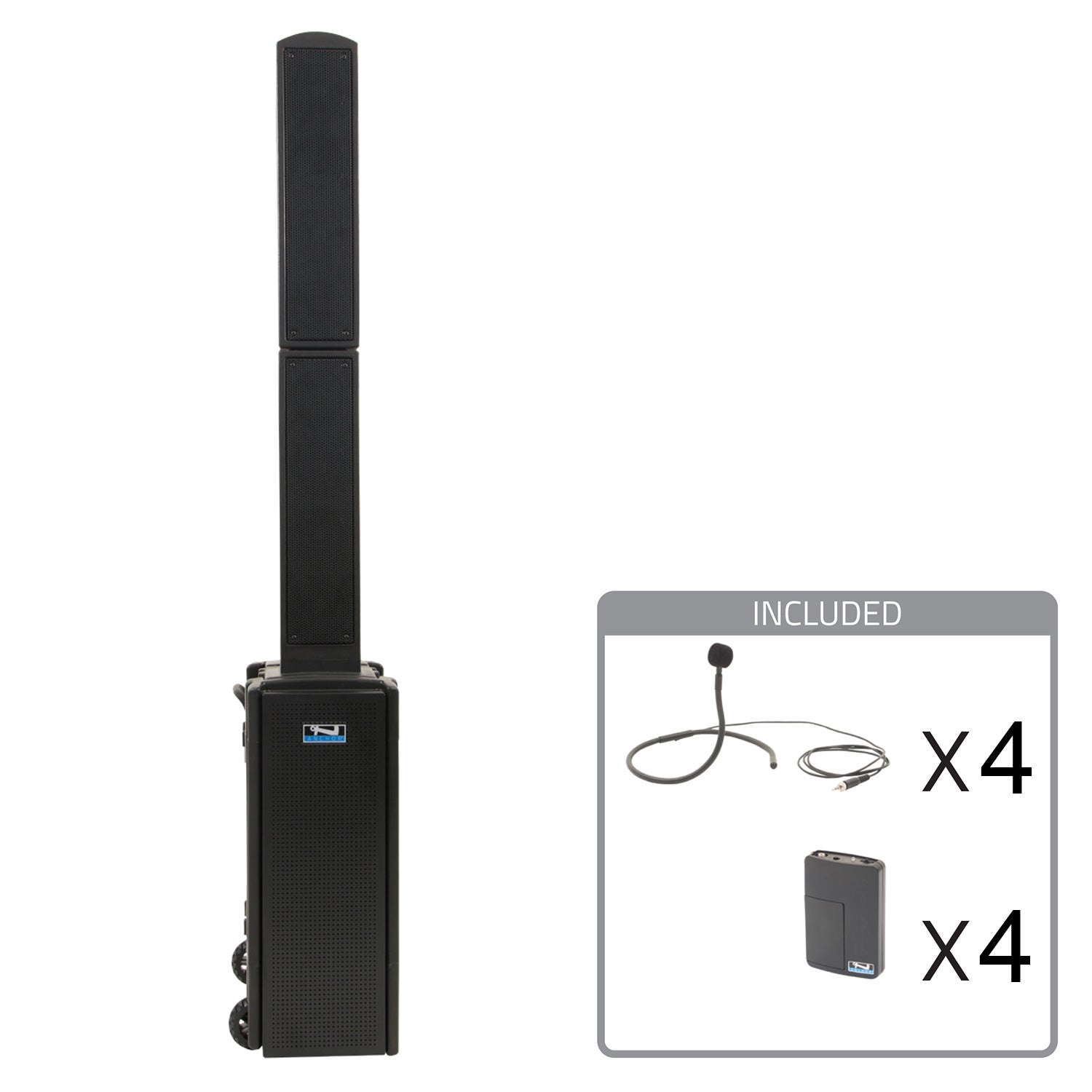 Anchor Audio Beacon 2 System X4 - Portable PA Package with 4x Wireless Collar Microphones