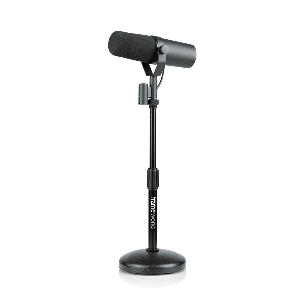 Gator GFW-MIC-0501 Frameworks Round Base Desktop Microphone Stand