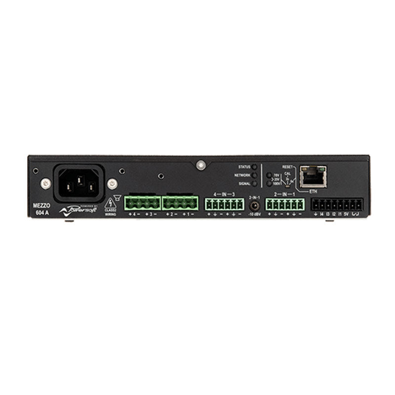 Powersoft Mezzo 604 A - 600-Watt 4-Channel Compact Amplifier with DSP