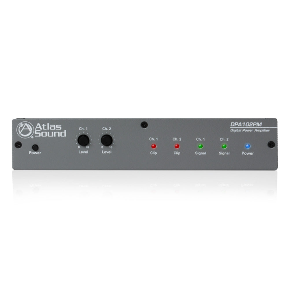 AtlasIED DPA-102PM - Networkable 2-Channel Power Amplifier with DSP