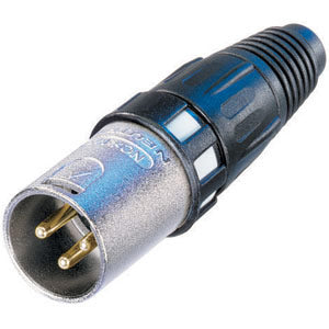 Neutrik NC3MXCC 3-Pin Male XLR Cable Connector - Nickel/Gold