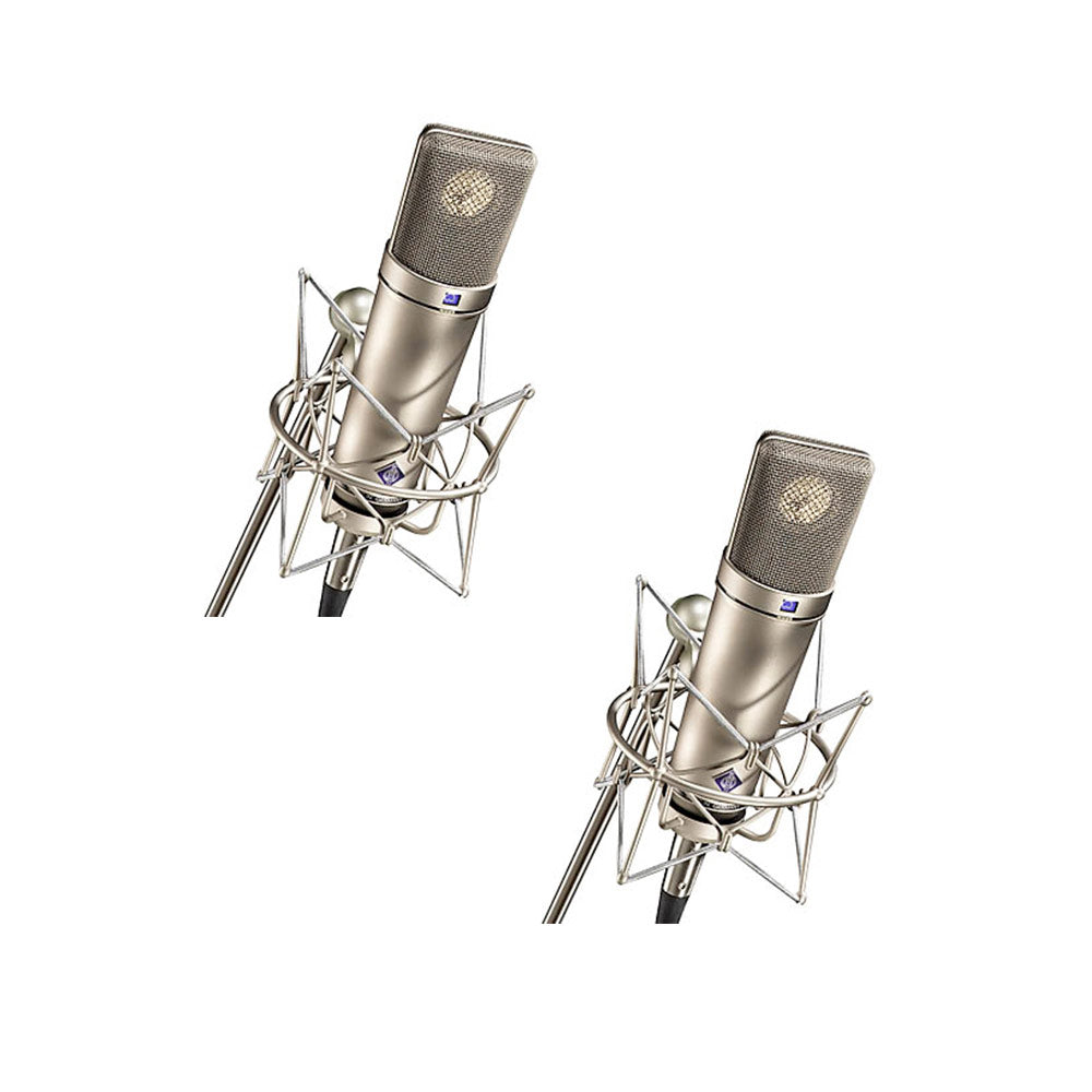 Neumann U 87 Ai Matched Stereo Pair Condenser Microphones (Nickel)