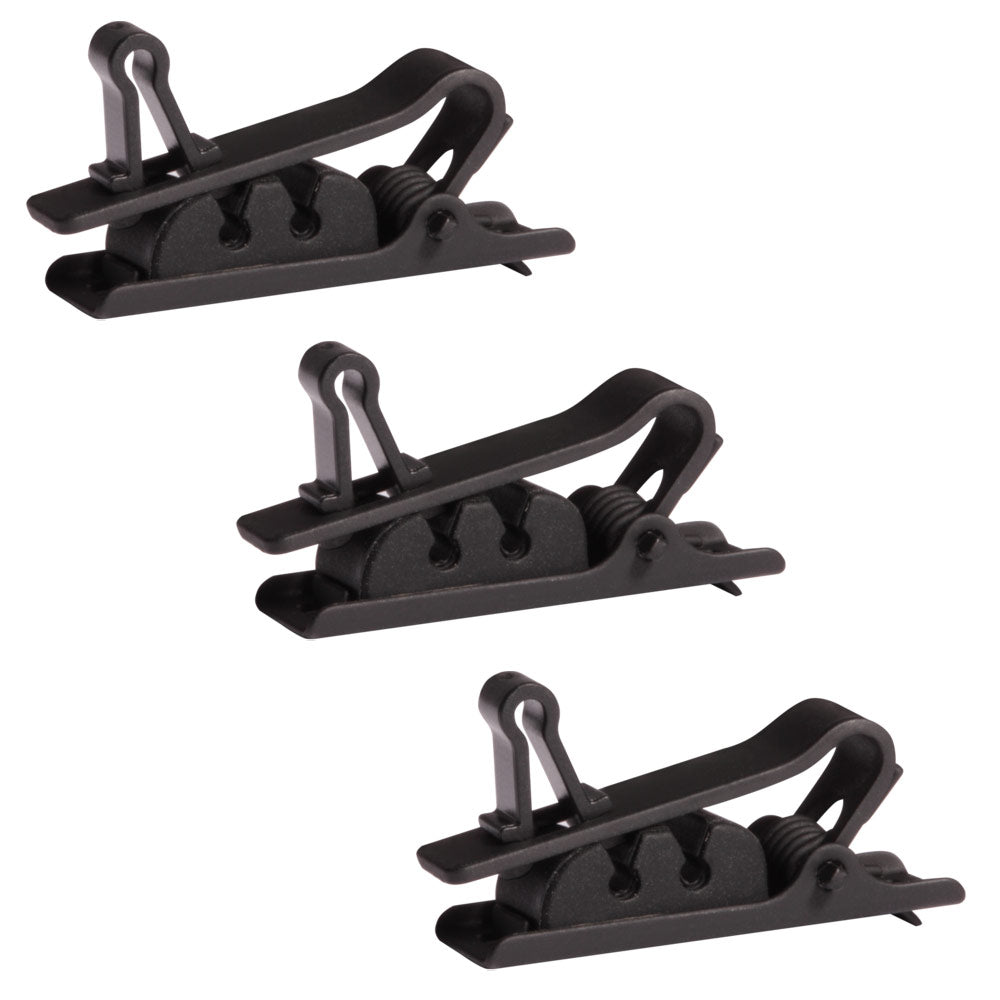 Shure RPM40STC/B - Single Tie Clip, Black, Qty. 3