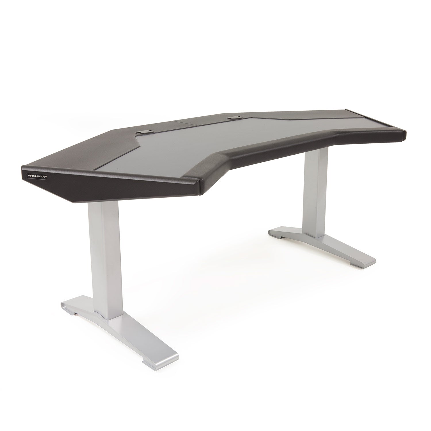 Argosy HALO-G-B-S Halo G Desk W/Black End Panels And Silver Legs