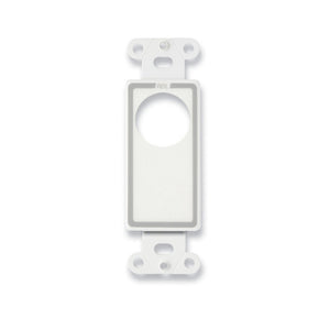 RDL D-D1T Single Plate for Standard and Specialty Connectors (White) - Custom Engraving Option