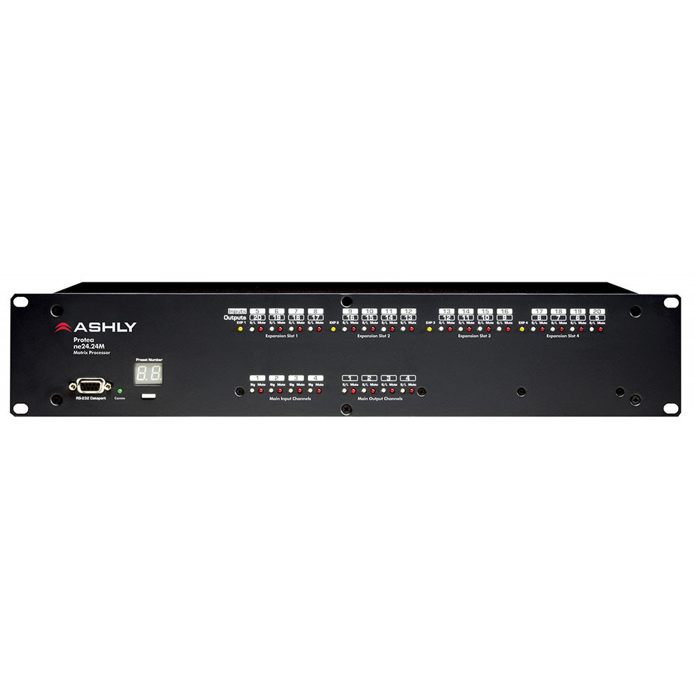 Ashly ne24.24M Protea DSP Matrix Digital Processor - 8-in x 4-out