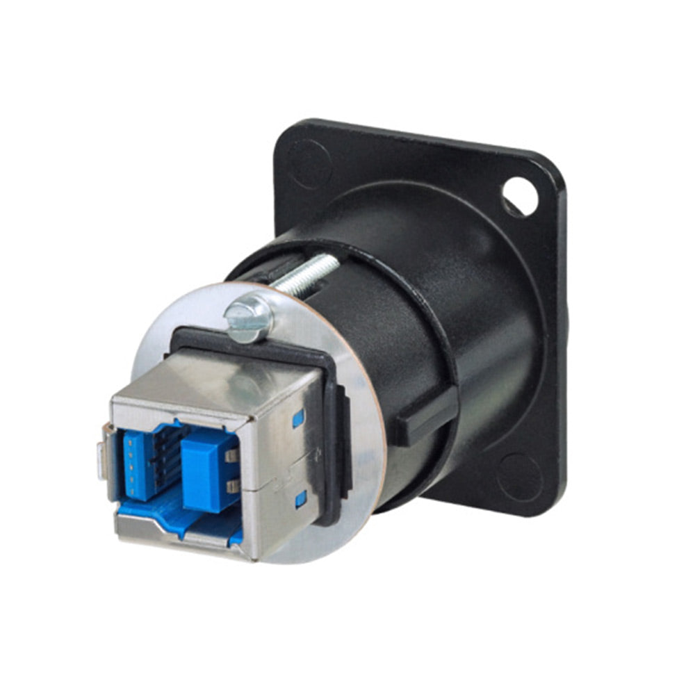 Neutrik NAUSB3-B D Series USB 3.0 Feed Through Connector (Black)