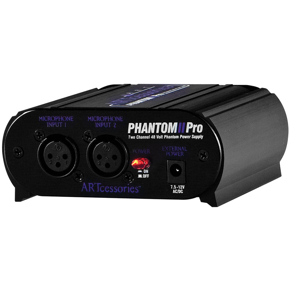 ART PHANTOM II PRO Dual Channel Phantom Power Supply