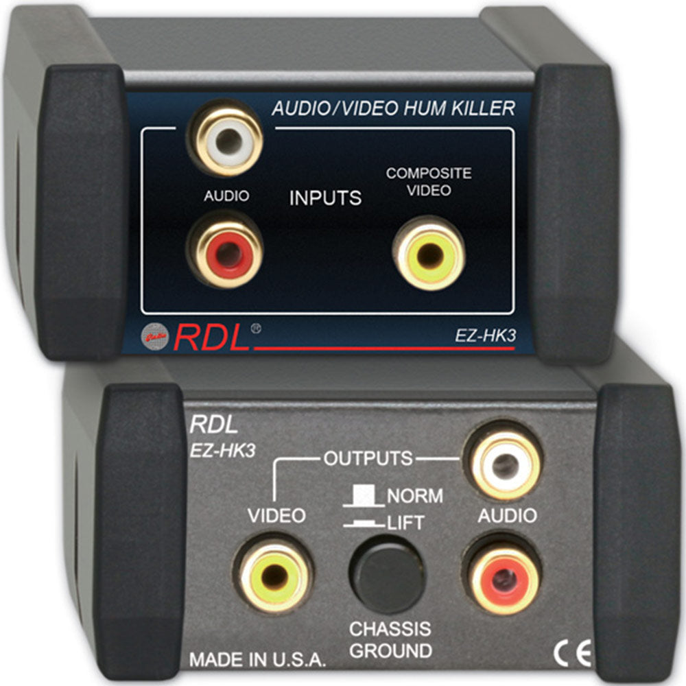 RDL EZ-HK3 Audio / Video Hum Killer / Eliminator