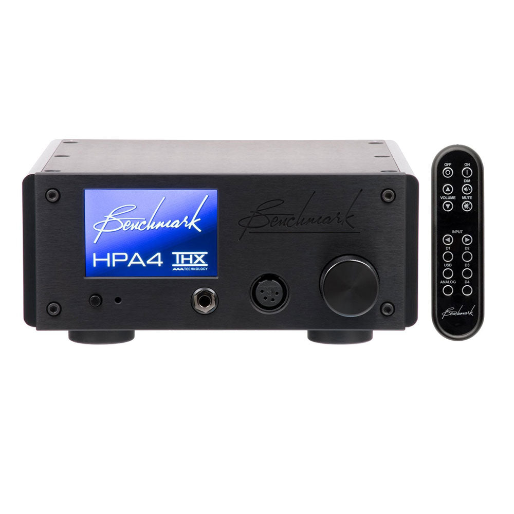 Benchmark HPA4 High-Quality Headphone Amplifier (Black with Remote)
