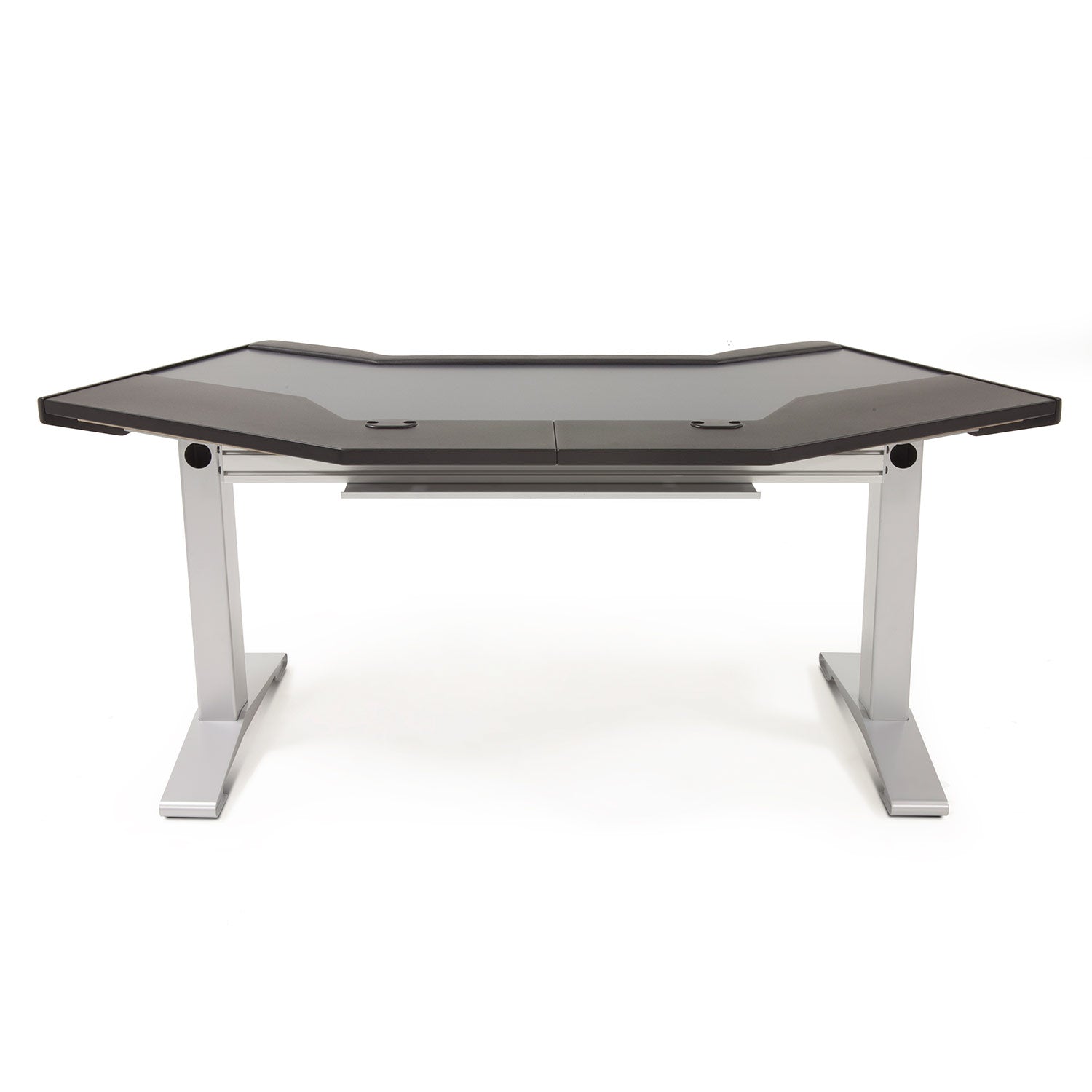 Argosy HALO-G-B-S Halo G Desk W/Black End Panels And Silver Legs