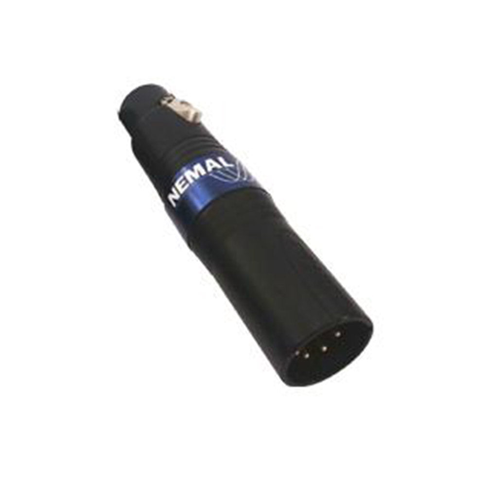 Nemal XLR 4-Pin Male to 5-Pin Female Inline Adapter