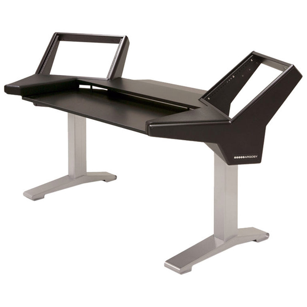 Argosy HALO-K-B-S Halo Keyboard Desk W/Black End Panels And Silver Legs