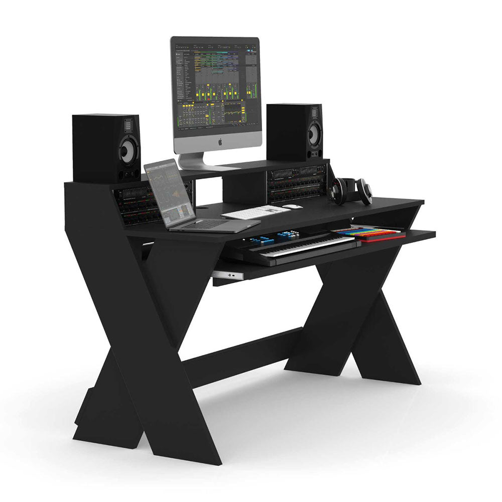 Glorious Sound Desk Pro - Production or Editing Studio Desk (Black)