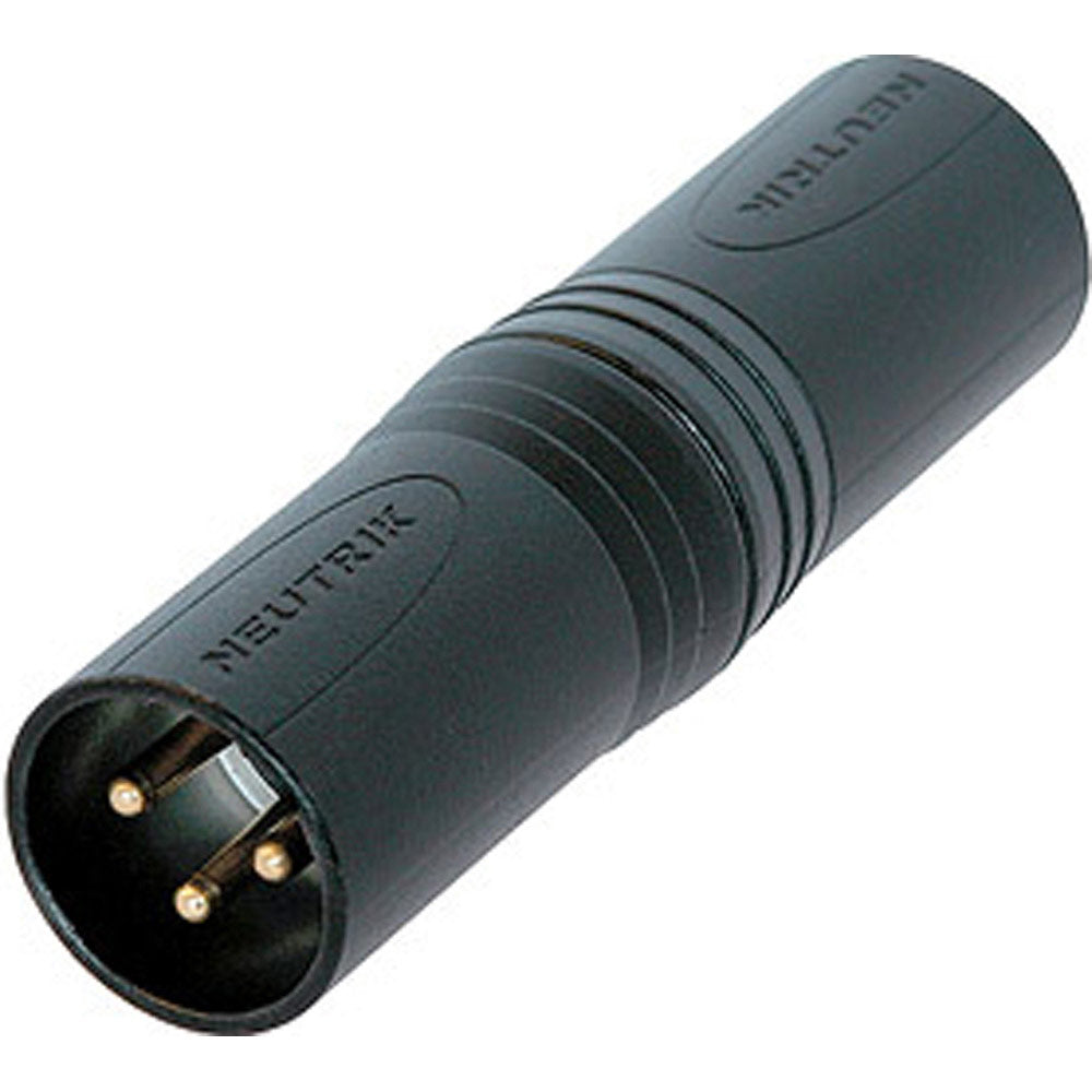 Neutrik NA3MM-B XLR3M to XLR3M Adaptor (Black)