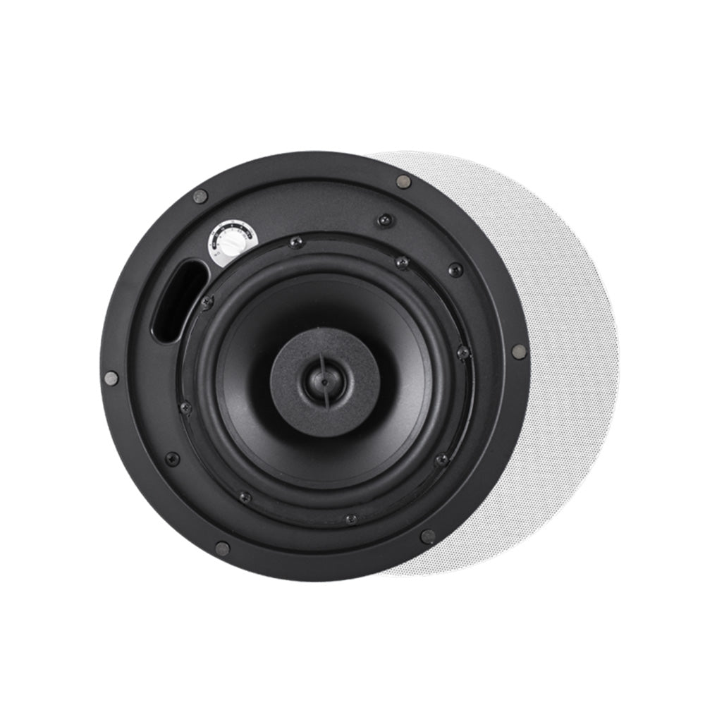 Soundtube IPD-CM82-BGM-II-WH - Coaxial 8-Inch Dante-Enabled In-Ceiing Loudspeaker (White)