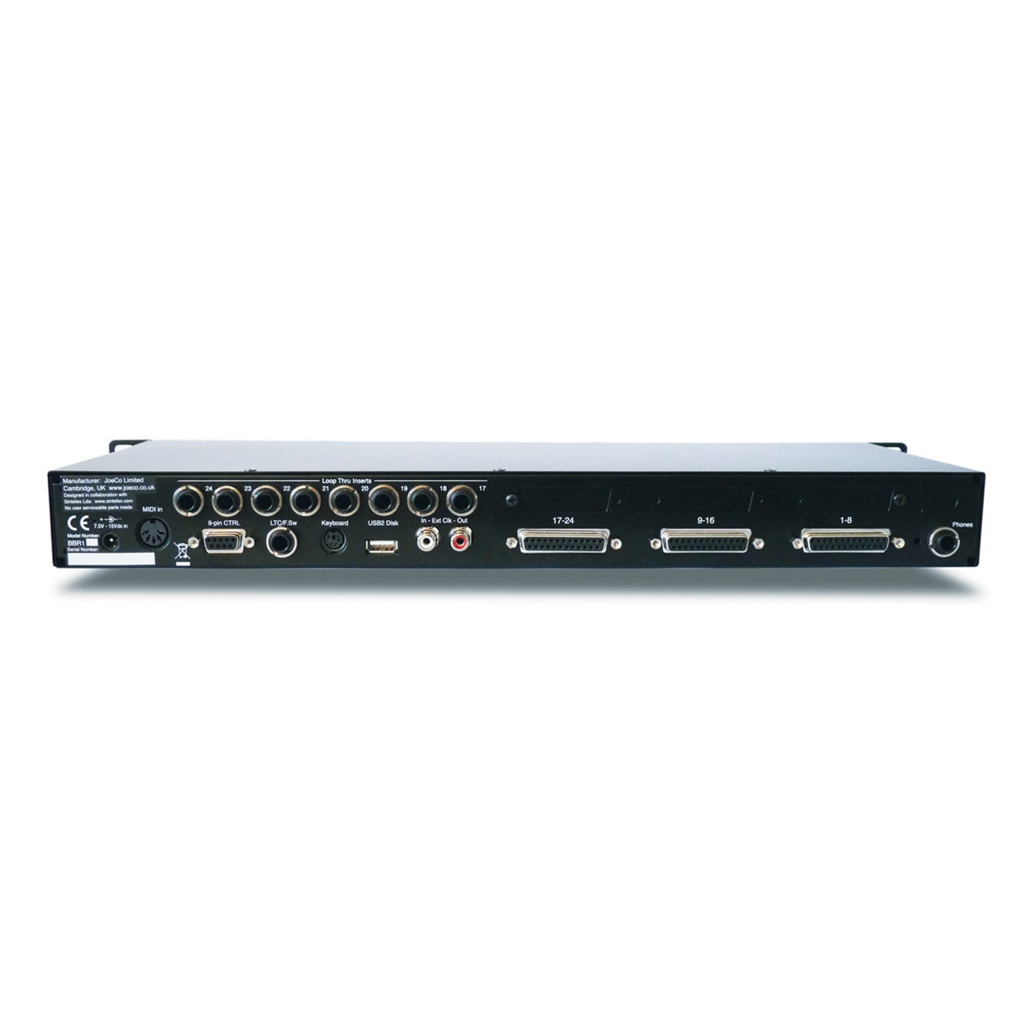 JoeCo BBR1-U - BlackBox 24-Track Digital Recorder (Unbalanced Analog)