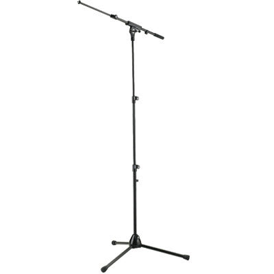 K + M 252 Telescoping Tripod Boom Microphone Stand (Black)