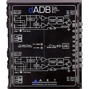 ART dADB Dual Channel Active Direct Box